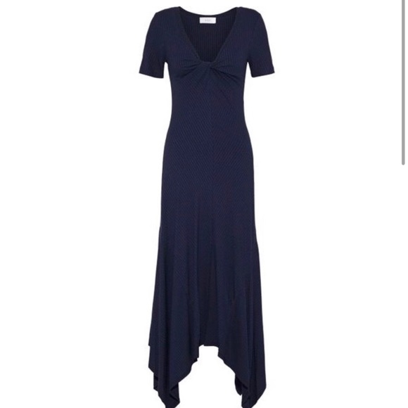 A.L.C navy maxi asymmetric dress perfect from REVOLVE - Picture 4 of 16